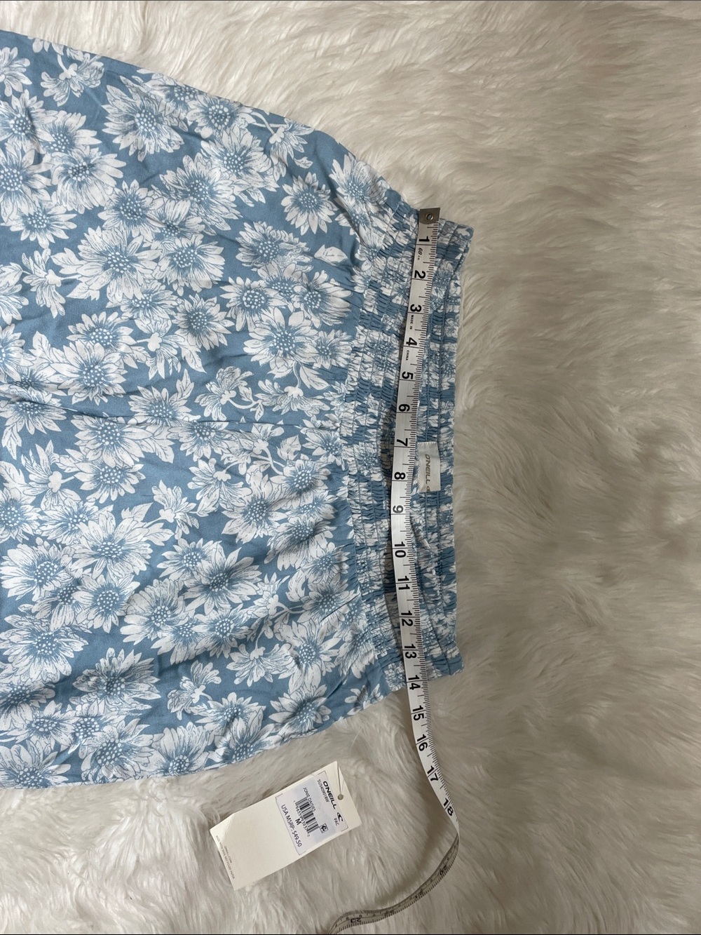O'Neill Jonie Periwinkle-Sky Blue with white Daisies Pants Medium - Picture 10 of 16